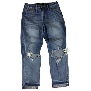 Hollister Cropped High-Rise Slim Straight Jeans 7S  w28 L25